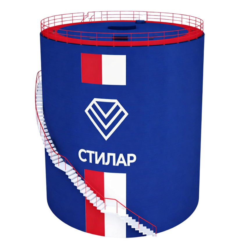 Цельносварной резервуар РВС для аварийного запаса воды 150 м³ от завода-производителя