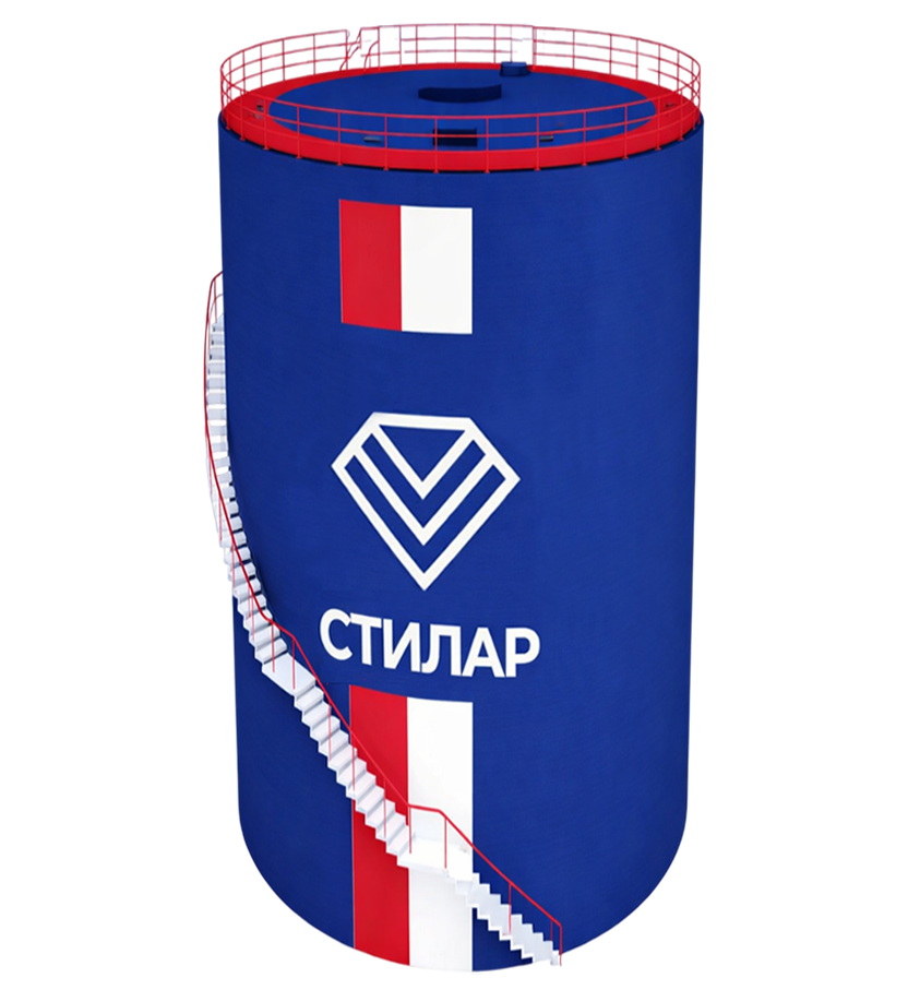 Цельносварной резервуар РВС для технической воды 5 м³ от завода-производителя